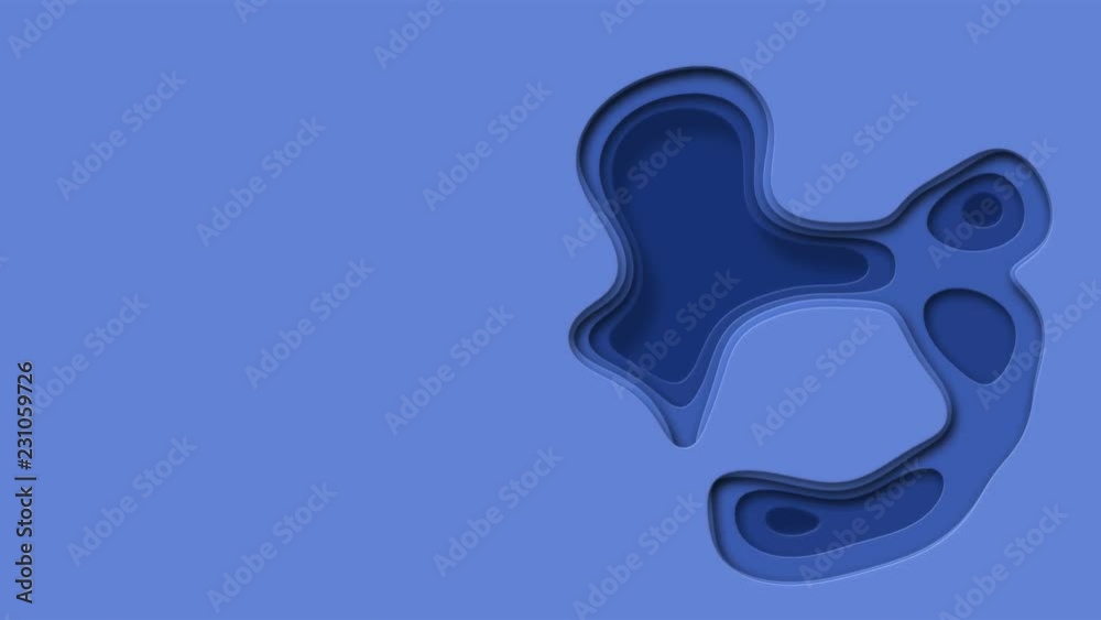 Cut out paper blue water waves abstract shapes animation (4K) Cut out paper blue water waves abstract shapes animation (4K)