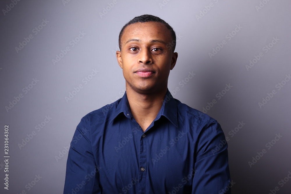 Portrait of a beautiful black man Portrait of a beautiful black man