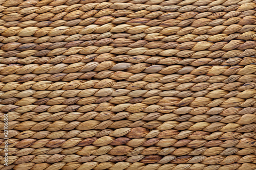 Wicker basket texture. Natural fibers.