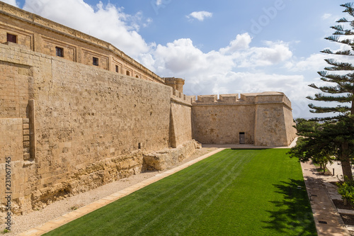Mdina, Malta. Fortress wall