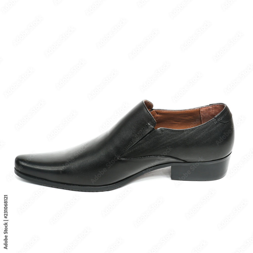 Office leathers man shoes isolated on white Office leathers man shoes isolated on white