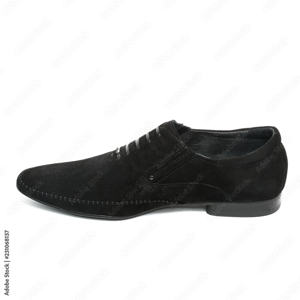 Office leathers man shoes isolated on white Office leathers man shoes isolated on white