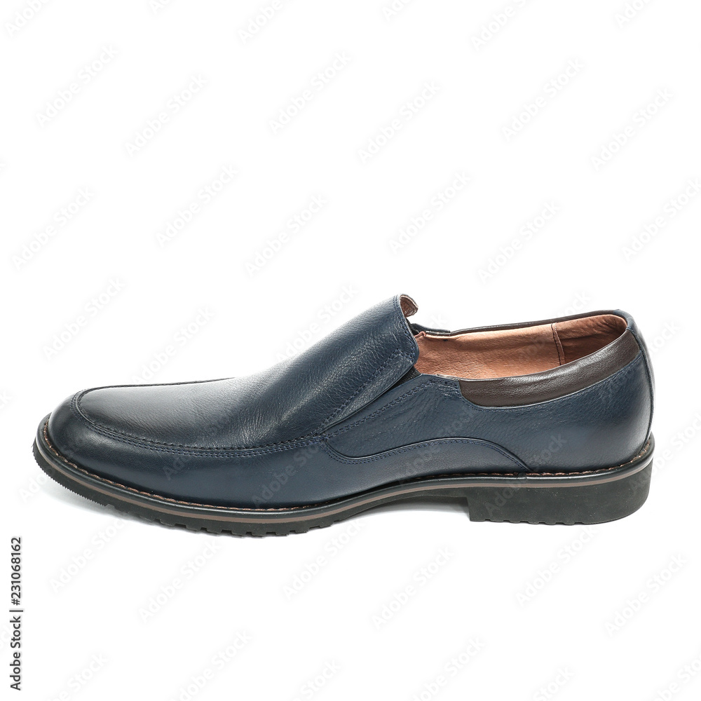 Office leathers man shoes isolated on white Office leathers man shoes isolated on white