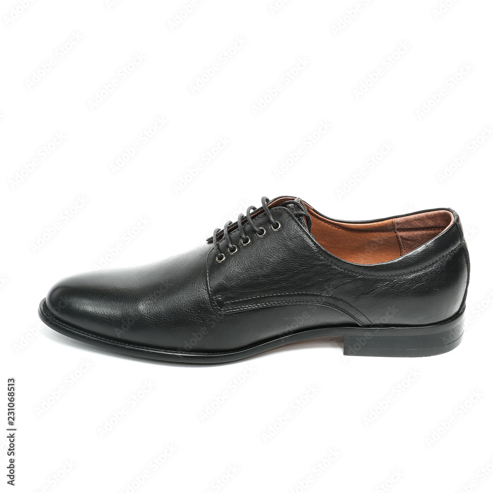 Office leathers man shoes isolated on white Office leathers man shoes isolated on white