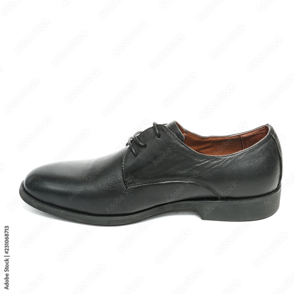 Office leathers man shoes isolated on white Office leathers man shoes isolated on white