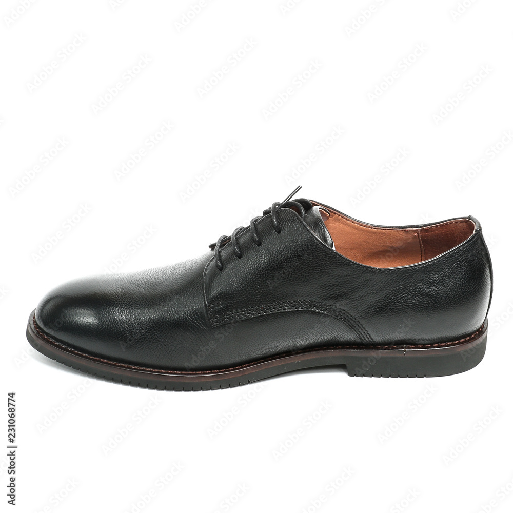 Office leathers man shoes isolated on white Office leathers man shoes isolated on white
