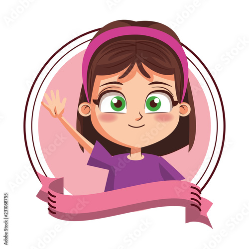 Girl children cartoon