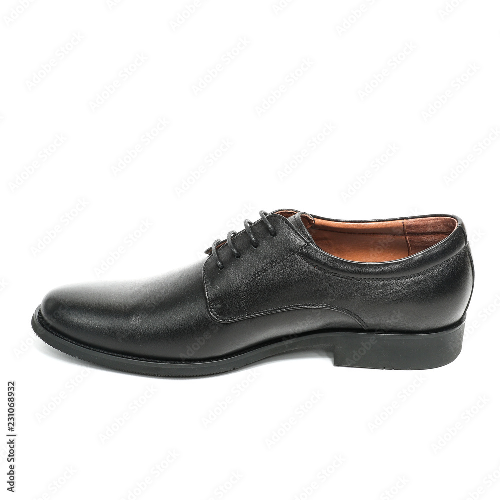 Office leathers man shoes isolated on white Office leathers man shoes isolated on white