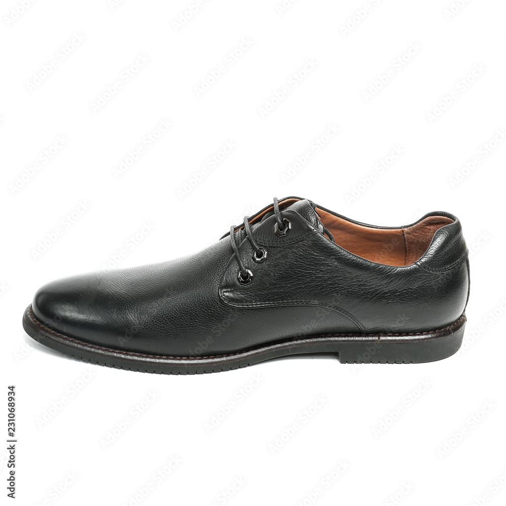 Office leathers man shoes isolated on white Office leathers man shoes isolated on white