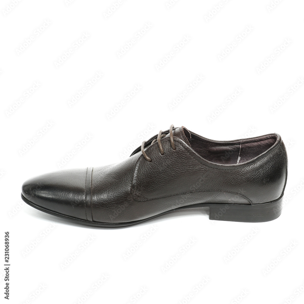 Office leathers man shoes isolated on white Office leathers man shoes isolated on white