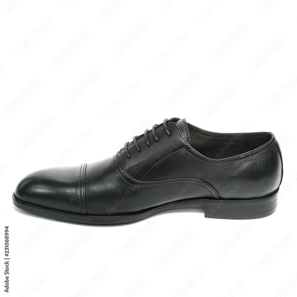 Office leathers man shoes isolated on white Office leathers man shoes isolated on white