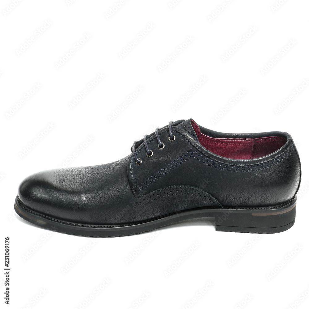 Office leathers man shoes isolated on white Office leathers man shoes isolated on white
