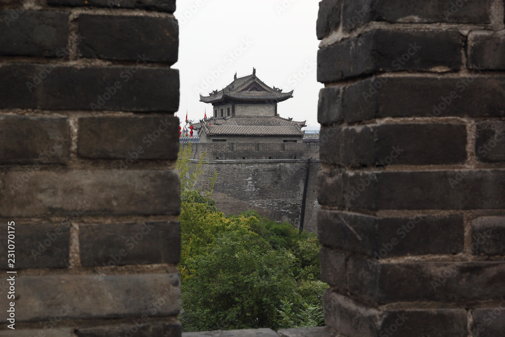 Medieval chinese fortifications in Xi'an city