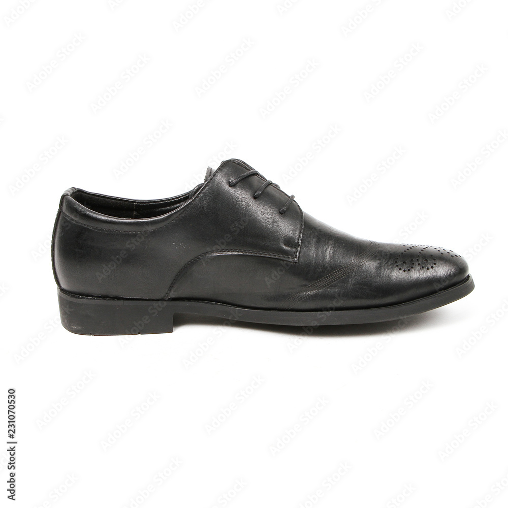 Office leathers man shoes isolated on white Office leathers man shoes isolated on white