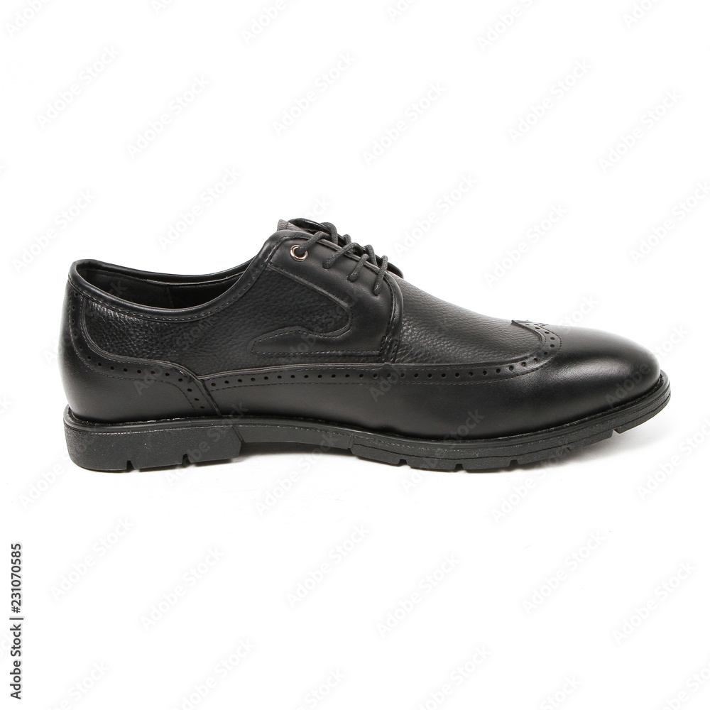 Office leathers man shoes isolated on white Office leathers man shoes isolated on white