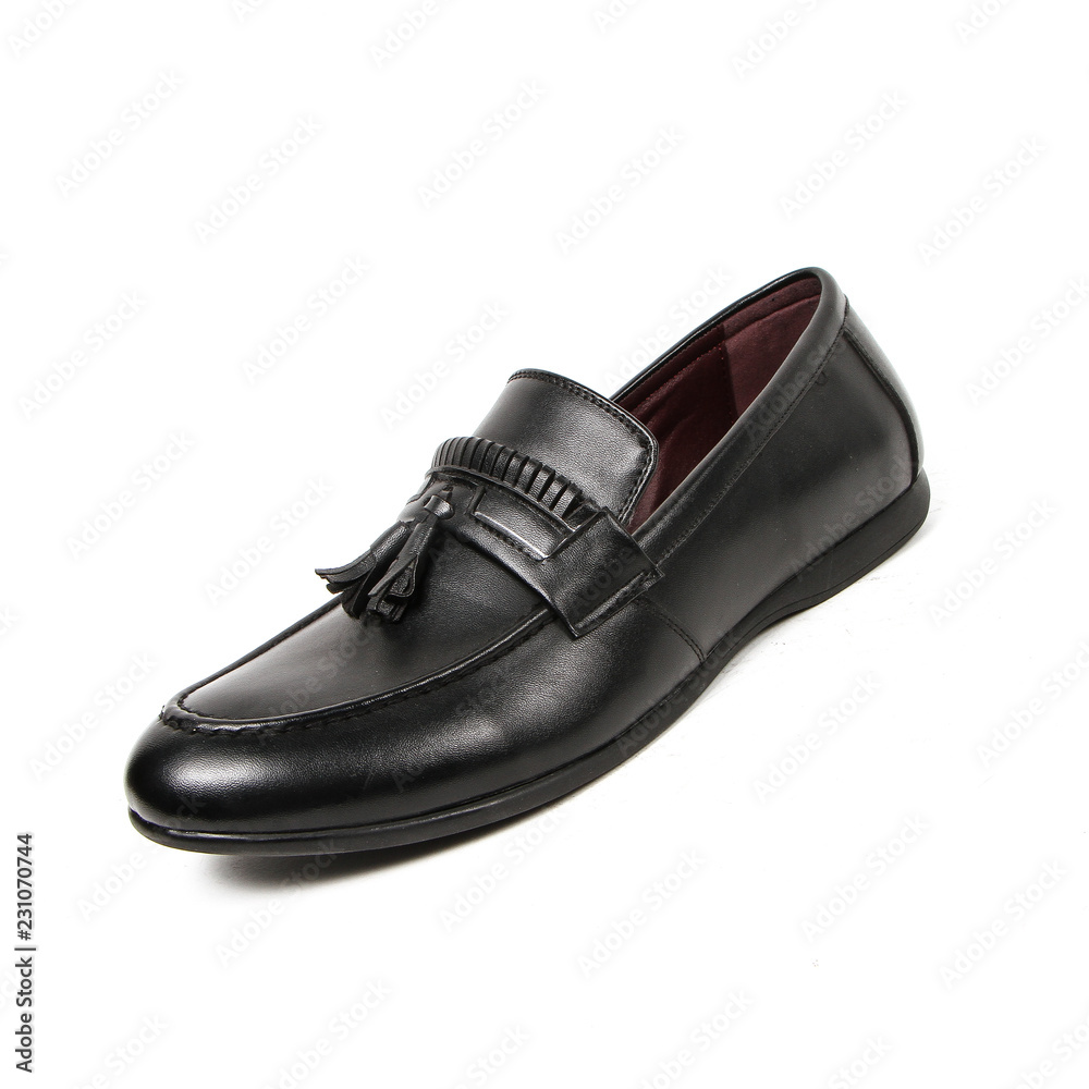 Office leathers man shoes isolated on white Office leathers man shoes isolated on white