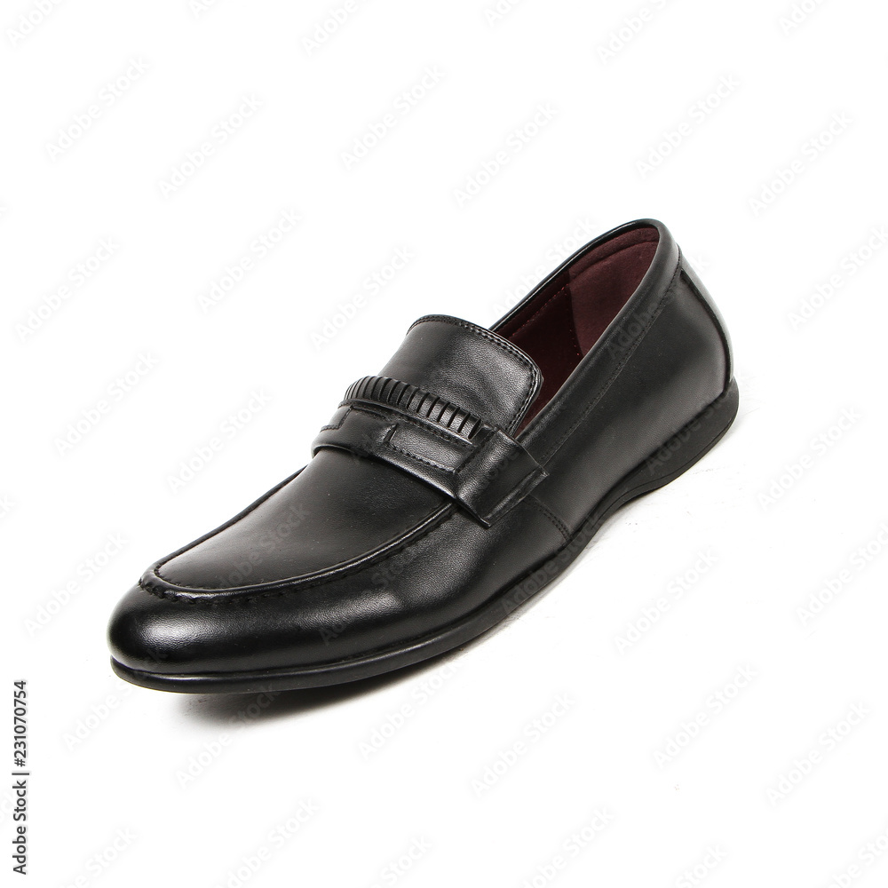Office leathers man shoes isolated on white Office leathers man shoes isolated on white