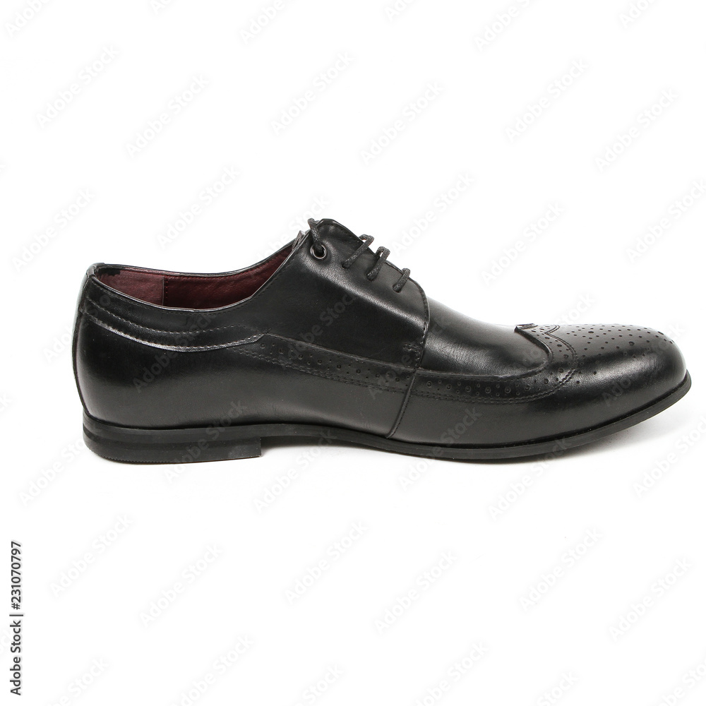 Office leathers man shoes isolated on white Office leathers man shoes isolated on white