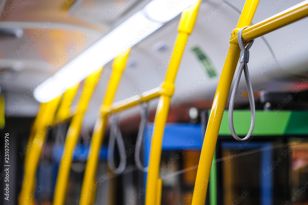 The image of the bus interior