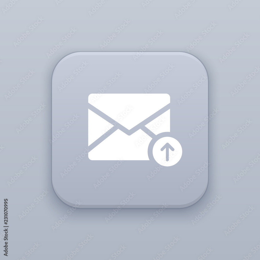 E-mail up, upwards mail button, best vector E-mail up, upwards mail button, best vector