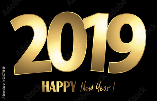 happy new year 2019 greetings background