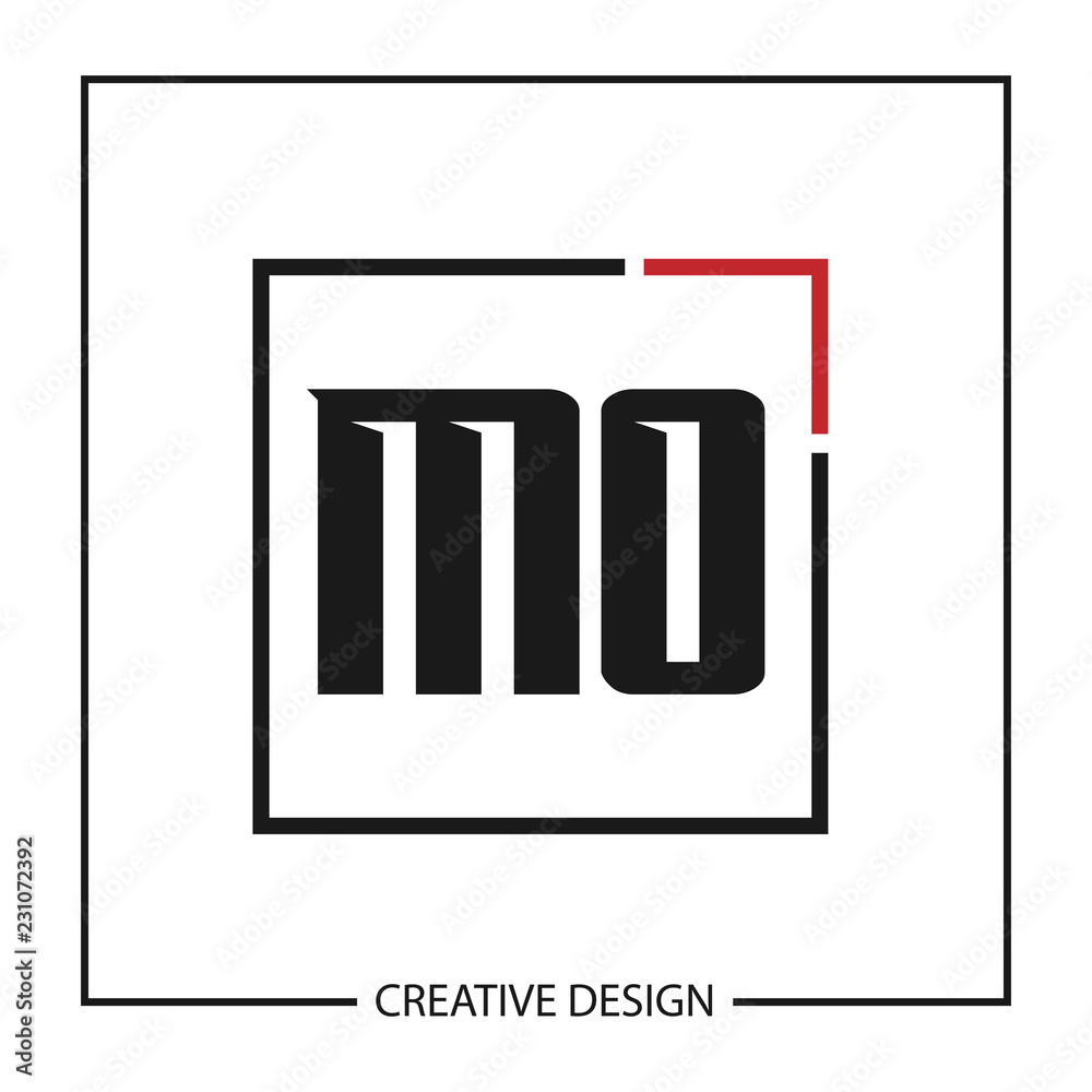 Initial Letter MO Logo Template Design Vector Illustration Initial Letter MO Logo Template Design Vector Illustration