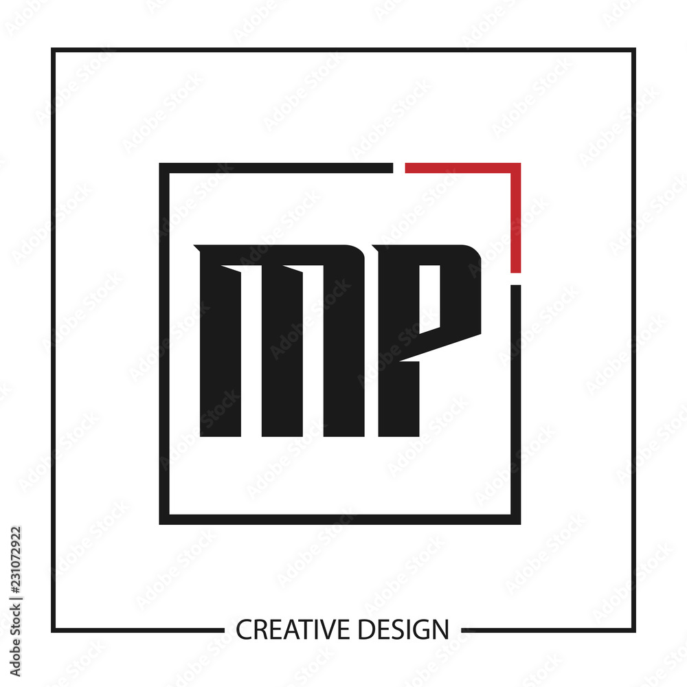 Initial Letter MP Logo Template Design Vector Illustration Initial Letter MP Logo Template Design Vector Illustration