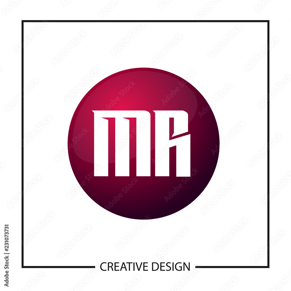 Obraz premium Initial Letter MR Logo Template Design Vector Illustration