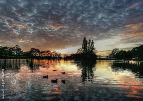 Pontefract Park Pond West Yorkshire photo