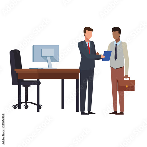 Business people and office
