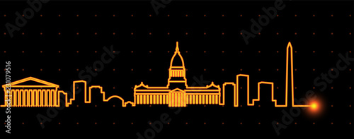 Buenos Aires Light Streak Skyline