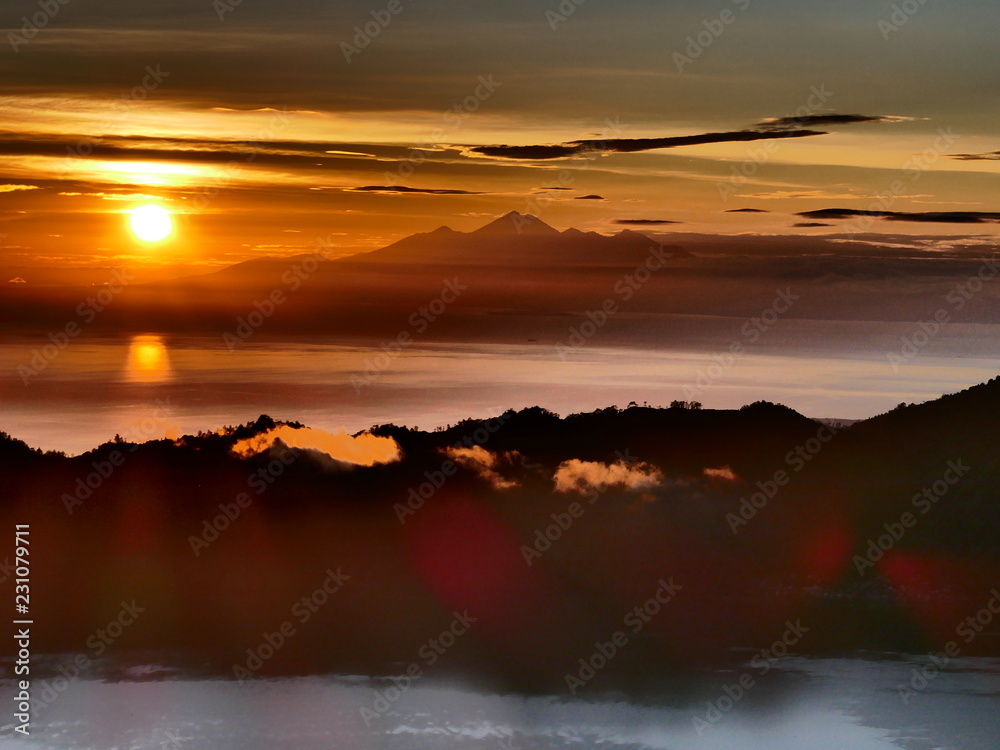 Fototapeta premium Bali Volcano Sunrise