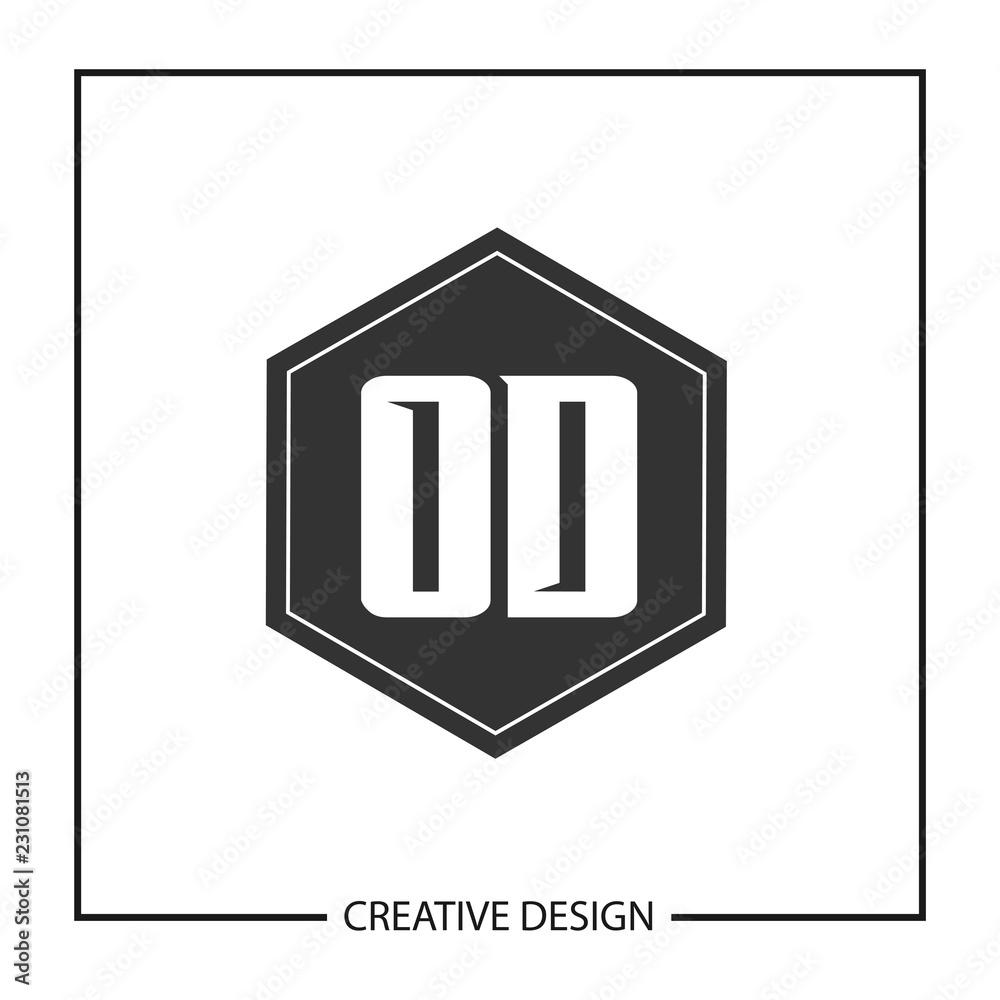Initial Letter OD Logo Template Design Vector Illustration