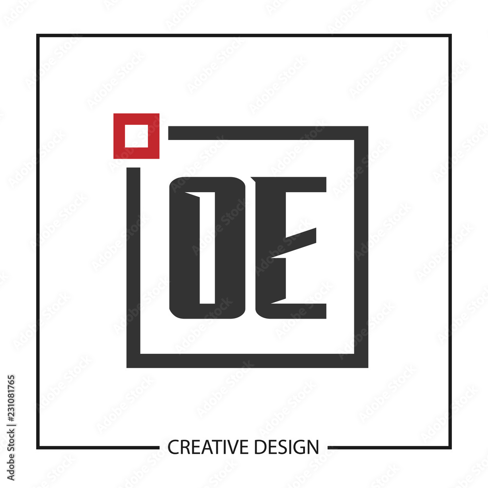 Initial Letter OE Logo Template Design Vector Illustration
