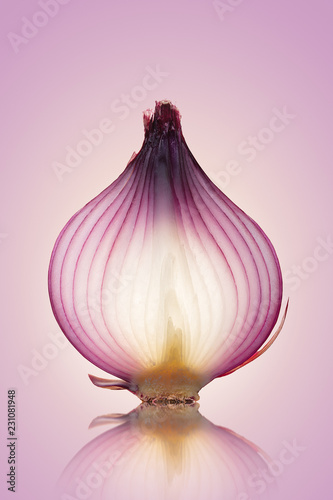 Red Onion Translucent layers