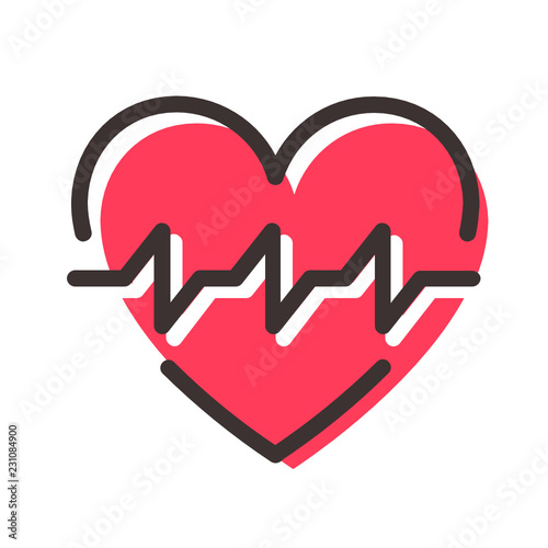 heart cardiogram icon