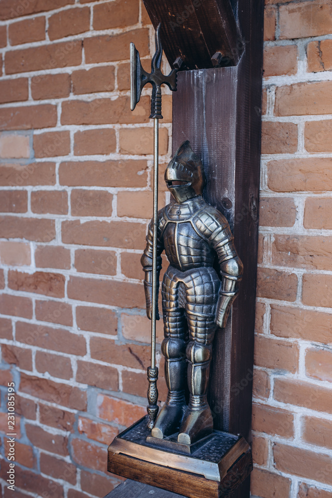 the armor of a medieval warrior knight the armor of a medieval warrior knight