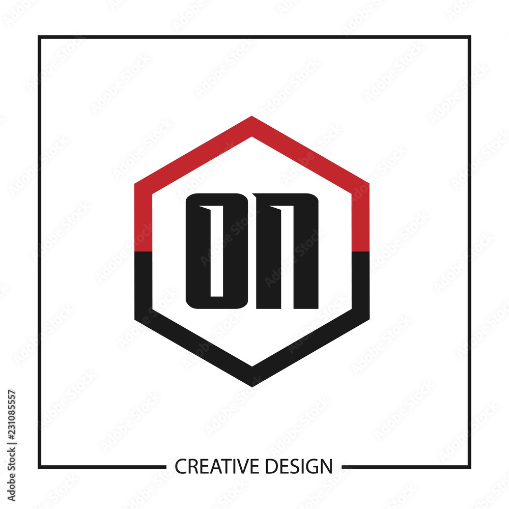 Initial Letter ON Logo Template Design Vector Illustration Initial Letter ON Logo Template Design Vector Illustration