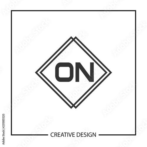 Initial Letter ON Logo Template Design Vector Illustration