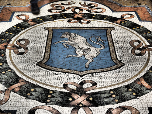 the bull, tourist attraction, famous lucky charm of Milan