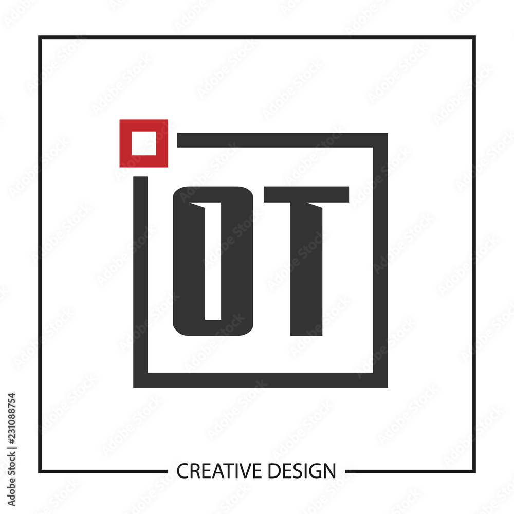 Initial Letter OT Logo Template Design Vector Illustration