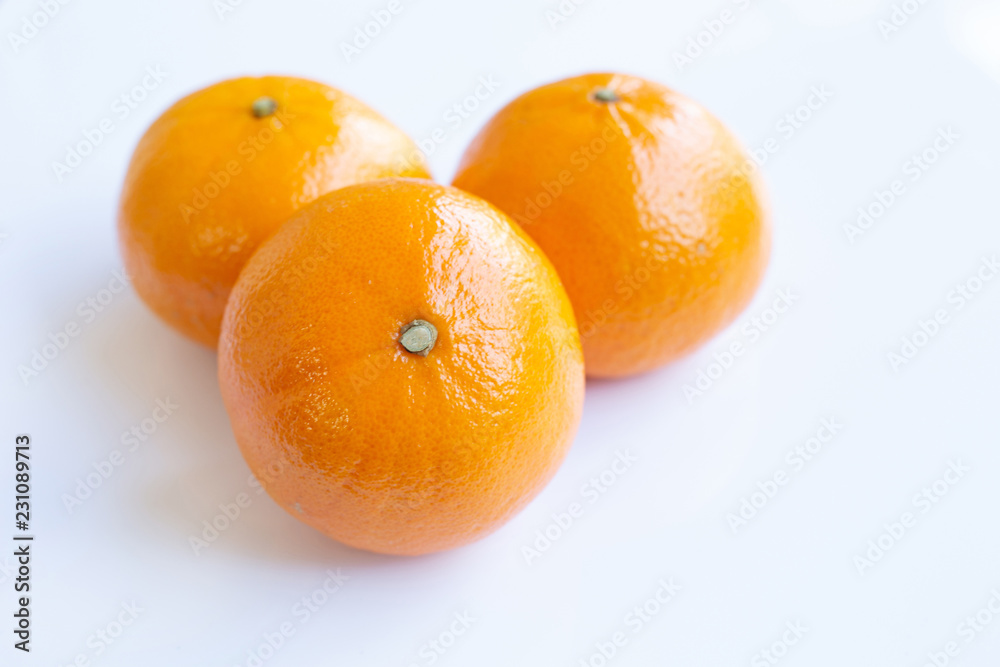Fresh orange citrus fruit on white Fresh orange citrus fruit on white