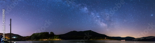 Panorama Night Sky @ Conevo Dam Lake photo