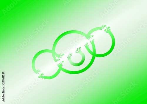 abstract background with circles and place for your text