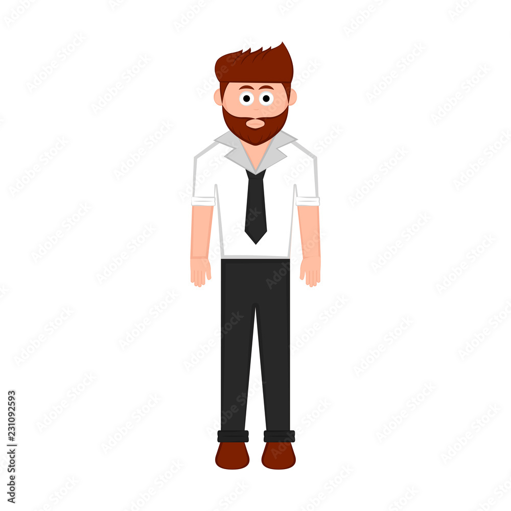 Isolated hipster cartoon character. Vector illustration design Isolated hipster cartoon character. Vector illustration design