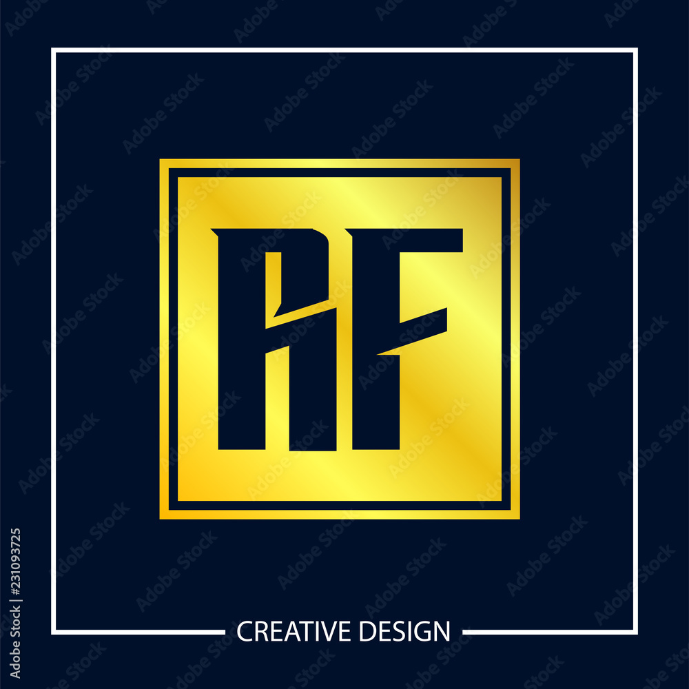 Initial Letter RF Logo Template Design Vector Illustration Initial Letter RF Logo Template Design Vector Illustration
