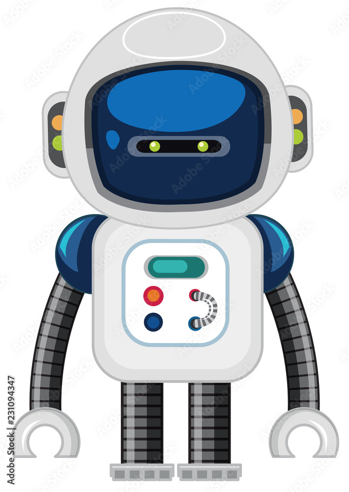 Fototapeta premium A robot on white background
