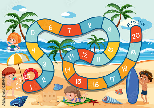 Board game summer themem