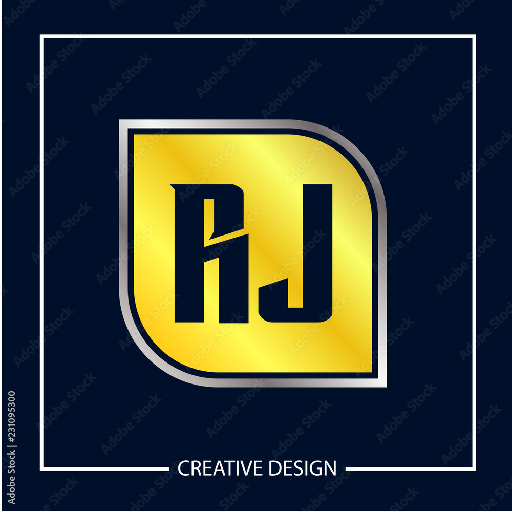 Initial Letter RJ Logo Template Design Vector Illustration Initial Letter RJ Logo Template Design Vector Illustration