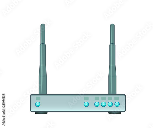 router on a white background illustration
